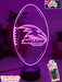 Adelaide Crows Football Club AFL 3D LED Night Light 7 Colour - KustomboxNight Lights & Ambient LightingKustomboxStandard Size - No Name