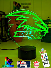 Adelaide Crows 3D LED night lamp in gift box – perfect personalised AFL fan gift.