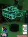 Army Military Tiger Tank Personalised Name 3D LED Night Light - KustomboxNight Lights & Ambient LightingKustomboxStandard Size