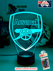 ARSENAL Football Club Soccer 3D LED Night Light Lamp - KustomboxNight Lights & Ambient LightingKustomboxStandard Size