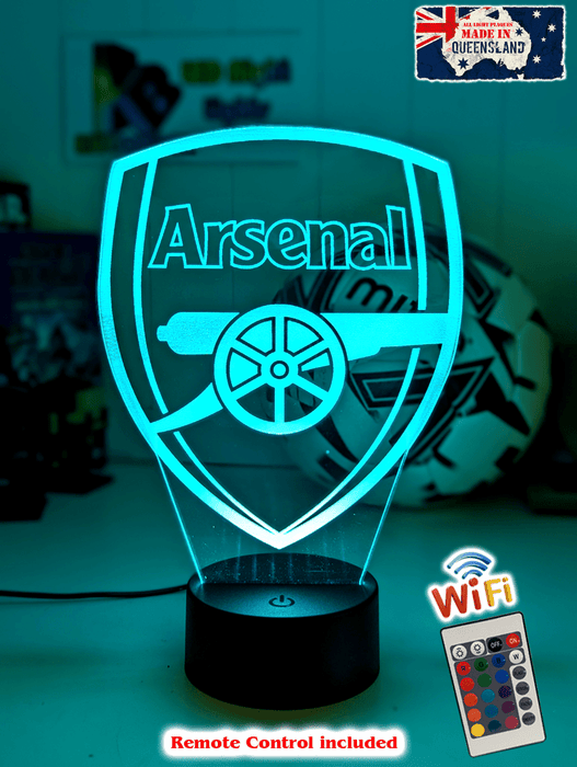 ARSENAL Football Club Soccer 3D LED Night Light Lamp - KustomboxNight Lights & Ambient LightingKustomboxStandard Size