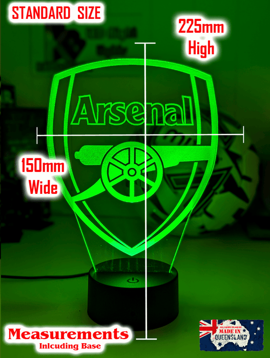 ARSENAL Football Club Soccer 3D LED Night Light Lamp - KustomboxNight Lights & Ambient LightingKustomboxStandard Size
