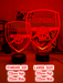 ARSENAL Football Club Soccer 3D LED Night Light Lamp - KustomboxNight Lights & Ambient LightingKustomboxStandard Size