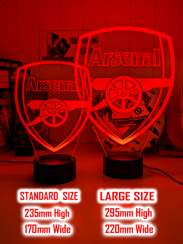 ARSENAL Football Club Soccer 3D LED Night Light Lamp - KustomboxNight Lights & Ambient LightingKustomboxStandard Size