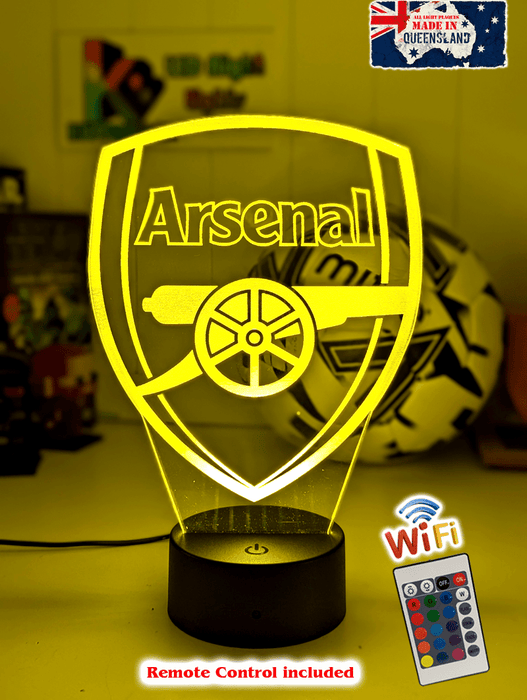 ARSENAL Football Club Soccer 3D LED Night Light Lamp - KustomboxNight Lights & Ambient LightingKustomboxStandard Size