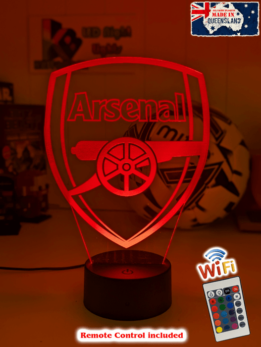 ARSENAL Football Club Soccer 3D LED Night Light Lamp - KustomboxNight Lights & Ambient LightingKustomboxStandard Size