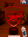 ARSENAL Football Club Soccer 3D LED Night Light Lamp - KustomboxNight Lights & Ambient LightingKustomboxStandard Size