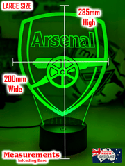 ARSENAL Football Club Soccer 3D LED Night Light Lamp - KustomboxNight Lights & Ambient LightingKustomboxStandard Size