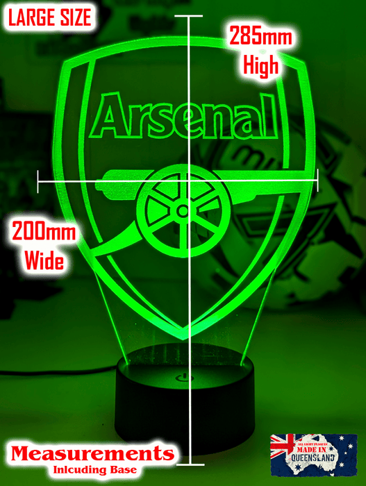 ARSENAL Football Club Soccer 3D LED Night Light Lamp - KustomboxNight Lights & Ambient LightingKustomboxStandard Size