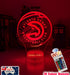 Atlanta Hawks Basketball Team 3D LED Night Light Lamp - KustomboxNight Lights & Ambient LightingKustomboxStandard Size