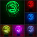 Atlanta Hawks Basketball Team 3D LED Night Light Lamp - KustomboxNight Lights & Ambient LightingKustomboxStandard Size