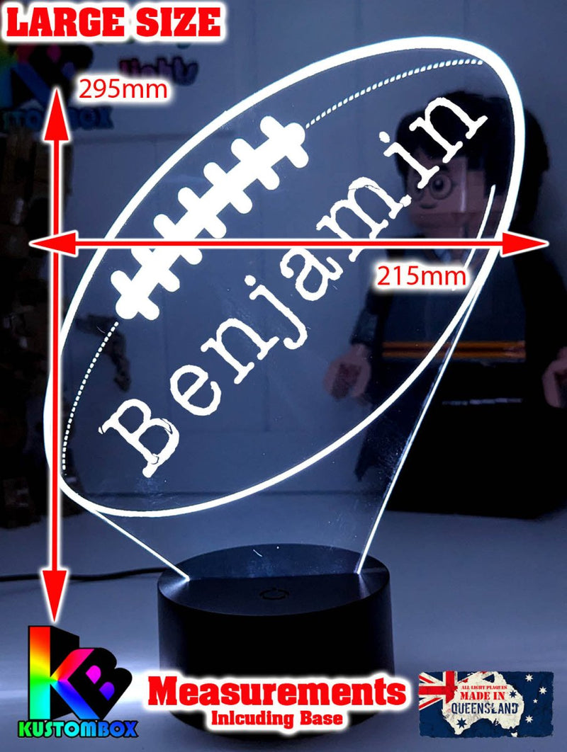 AFL ball Shape 3D LED ball night light Large size light 