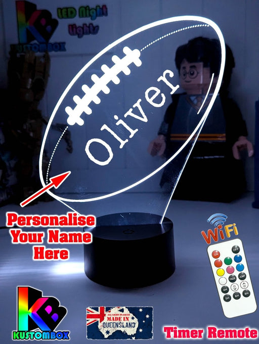 AFL ball Shape round shaped LED lamp with 16-colour light modes and remote.