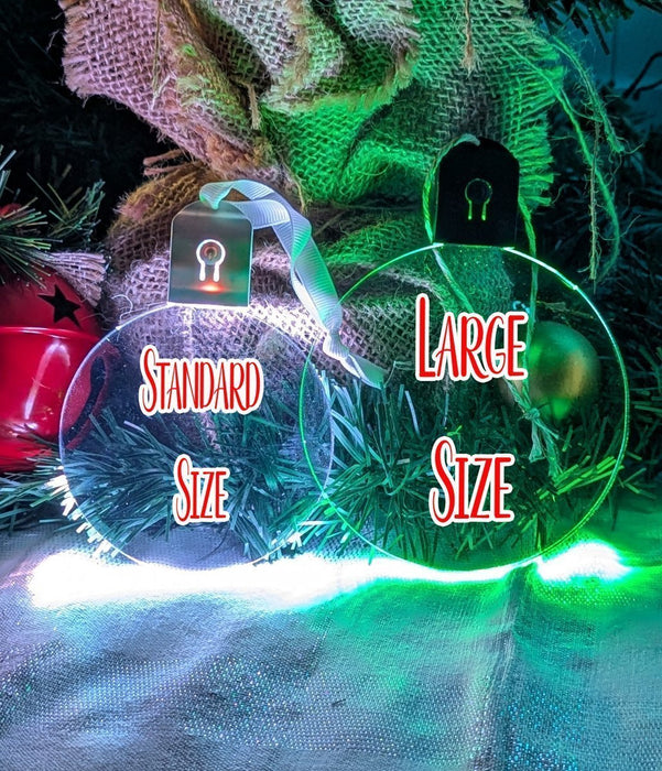 Australian Cattle Stumpy Tail Dog Personalised Christmas Bauble Decoration - KustomboxNight Lights & Ambient LightingKustomboxBauble - Standard Size