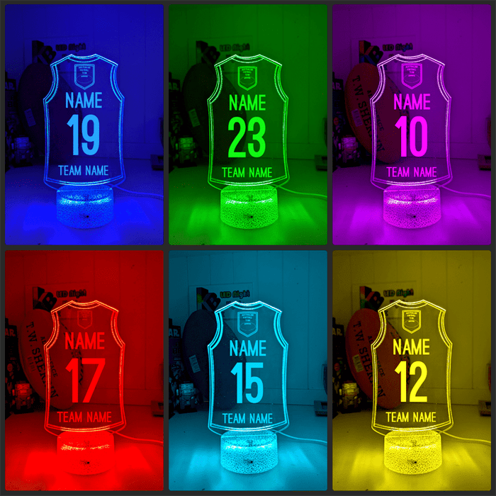 Australian Football AFL Personalised Jersey 3D LED Light Night 7 Colour Lamp - KustomboxNight Lights & Ambient LightingKustomboxStandard Size - Name Option