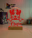 Australian Shepherd Personalised Pet Name 3D LED Room Light Decor - KustomboxNight Lights & Ambient LightingKustomboxStandard Size