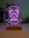 Australian Terrier Pet Personalised Name 3D LED Room Light Decor - KustomboxNight Lights & Ambient LightingKustomboxStandard Size