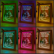 Babies Feet & Mothers Love Hand Motivational Quote Timber Frame USB 3D LED Night Light Lamp - KustomboxNight Lights & Ambient LightingKustomboxTimber Frame Light - $34.99