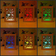 Baby Dragon Personalised Name Timber Picture Frame USB 3D LED Night Light Lamp - KustomboxNight Lights & Ambient LightingKustomboxTimber Frame Light
