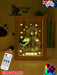 Baby Dragon Personalised Name Timber Picture Frame USB 3D LED Night Light Lamp - KustomboxNight Lights & Ambient LightingKustomboxTimber Frame Light