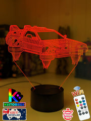 Back to the Future DeLorean Car - LED Night Light 7 Colours + Remote Control - KustomboxNight Lights & Ambient LightingKustomboxStandard Size