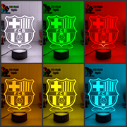 BARCELONA Football Soccer Club 3D LED Night Light Lamp - KustomboxNight Lights & Ambient LightingKustomboxStandard Size