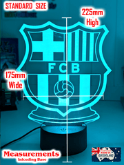 BARCELONA Football Soccer Club 3D LED Night Light Lamp - KustomboxNight Lights & Ambient LightingKustomboxStandard Size