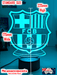 BARCELONA Football Soccer Club 3D LED Night Light Lamp - KustomboxNight Lights & Ambient LightingKustomboxStandard Size