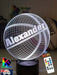 BASKETBALL PERONALISED NAME 3D LED Night Light Lamp - KustomboxNight Lights & Ambient LightingKustomboxStandard Size Name