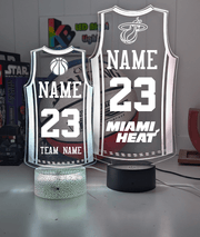 Basketball Personalised Singlet Jersey 3D LED Light Night Colour Changing Lamp - KustomboxNight Lights & Ambient LightingKustomboxStandard Size - Name Option