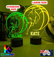 BASKETBALL PLAYER PERSONALISED NAME 3D LED Night Light Lamp - KustomboxNight Lights & Ambient LightingKustomboxStandard Size