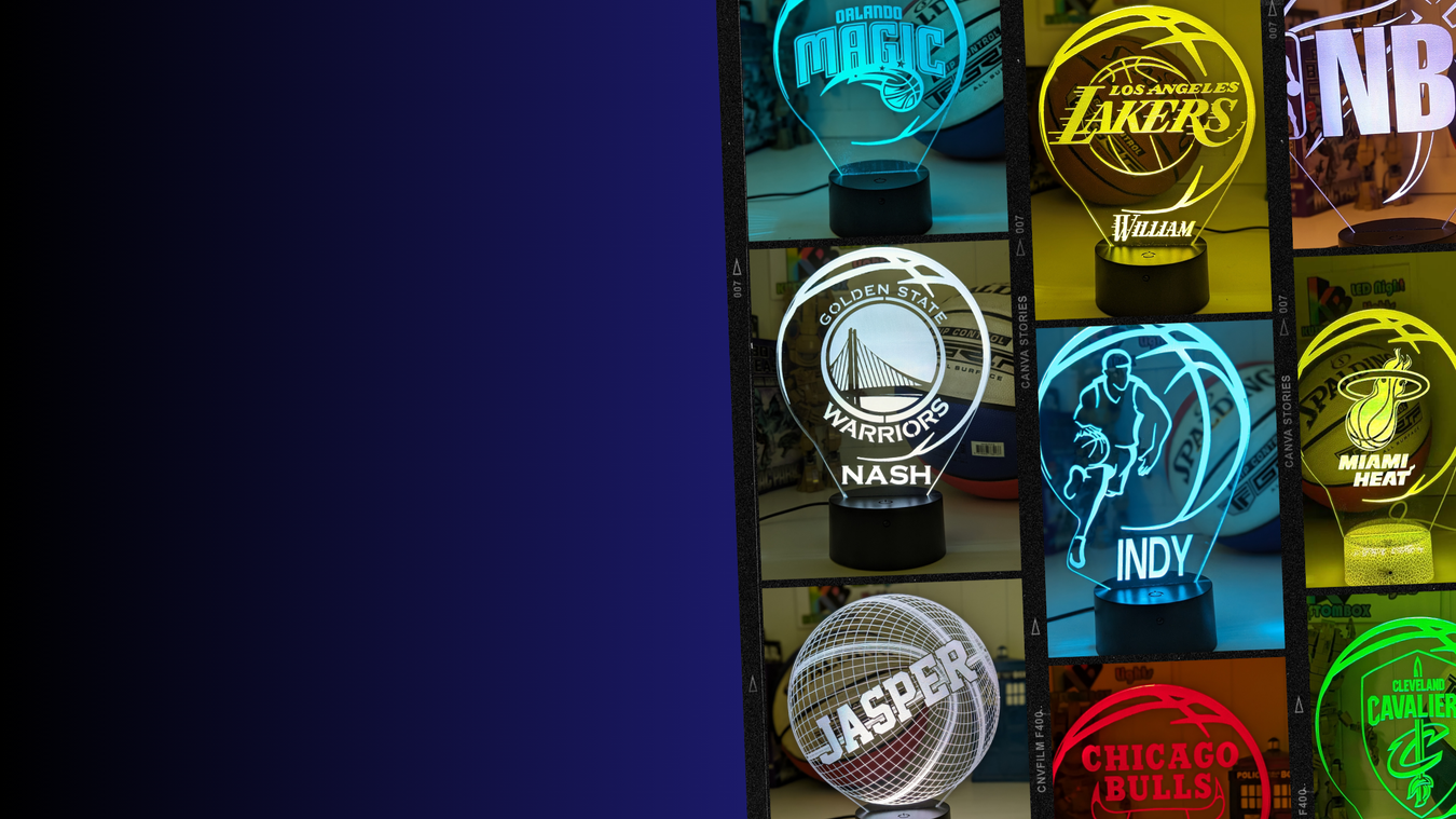 Custom 3D LED Night Lights Personalised LED Lamps – Kustombox