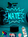 Batman KAPOW Batarang Personalised Name 3D LED Night Light Lamp - KustomboxNight Lights & Ambient LightingKustomboxStandard Size Name Option