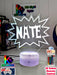 Batman KAPOW Batarang Personalised Name 3D LED Night Light Lamp - KustomboxNight Lights & Ambient LightingKustomboxStandard Size Name Option