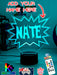 Batman KAPOW Batarang Personalised Name 3D LED Night Light Lamp - KustomboxNight Lights & Ambient LightingKustomboxStandard Size Name Option