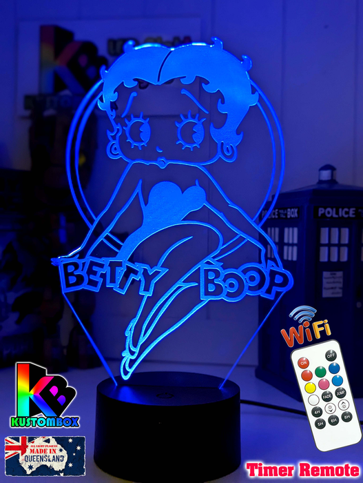 Betty boop Cartoon Character 3D LED Night Light Lamp