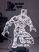 Black Panther 3D LED Night Light Lamp Childrens Room - KustomboxNight Lights & Ambient LightingKustomboxStandard Size