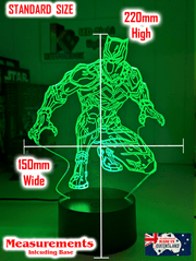 Black Panther 3D LED Night Light Lamp Childrens Room - KustomboxNight Lights & Ambient LightingKustomboxStandard Size
