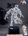 Black Panther 3D LED Night Light Lamp Childrens Room - KustomboxNight Lights & Ambient LightingKustomboxStandard Size