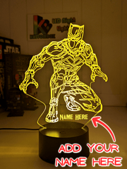 Black Panther 3D LED Night Light Lamp Childrens Room - KustomboxNight Lights & Ambient LightingKustomboxStandard Size