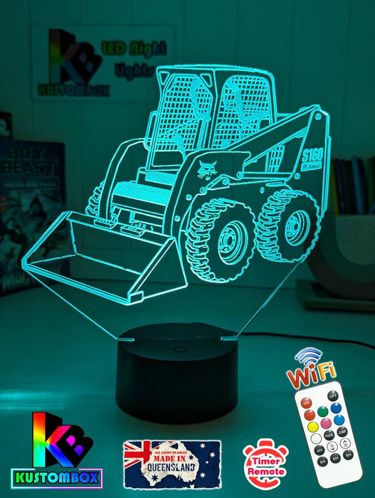 BOBCAT S160 SKID STEER LOADER 3D LED Night Light Table Lamp - KustomboxNight Lights & Ambient LightingKustomboxStandard Size - No Name