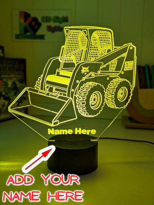 BOBCAT S160 SKID STEER LOADER 3D LED Night Light Table Lamp - KustomboxNight Lights & Ambient LightingKustomboxStandard Size - No Name