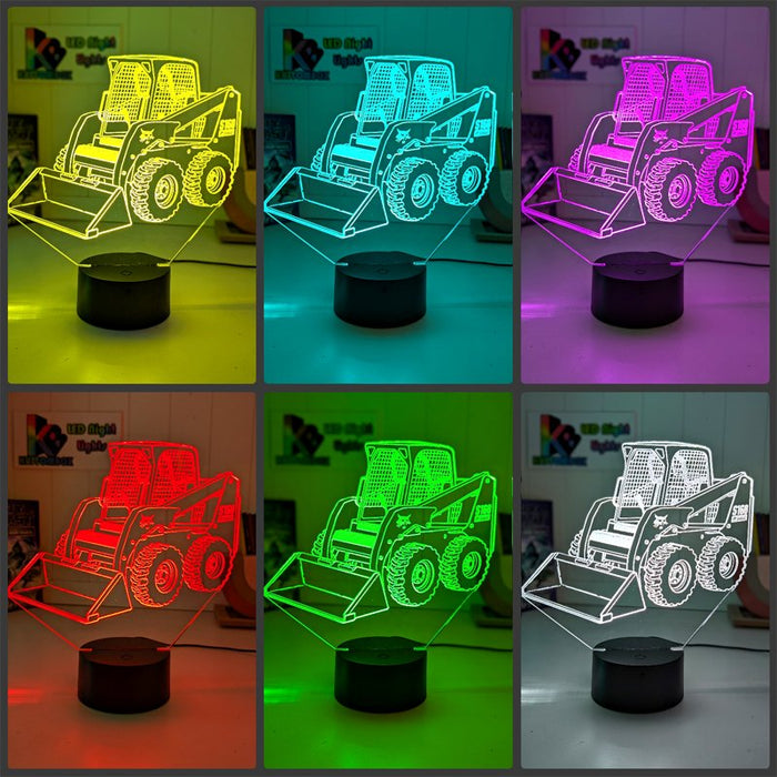 BOBCAT S160 SKID STEER LOADER 3D LED Night Light Table Lamp - KustomboxNight Lights & Ambient LightingKustomboxStandard Size - No Name
