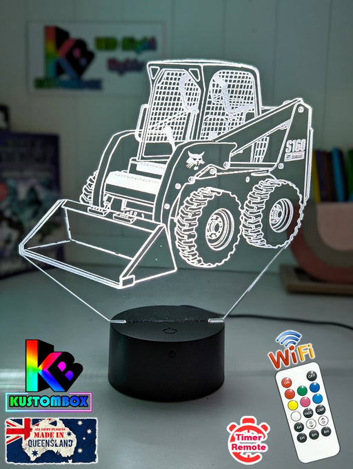BOBCAT S160 SKID STEER LOADER 3D LED Night Light Table Lamp - KustomboxNight Lights & Ambient LightingKustomboxStandard Size - No Name