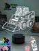 BOBCAT S160 SKID STEER LOADER 3D LED Night Light Table Lamp - KustomboxNight Lights & Ambient LightingKustomboxStandard Size - No Name
