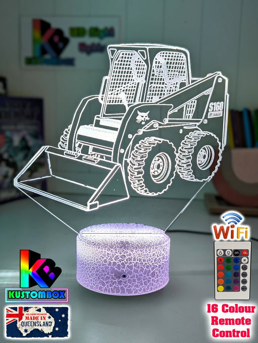 BOBCAT S160 SKID STEER LOADER 3D LED Night Light Table Lamp - KustomboxNight Lights & Ambient LightingKustomboxStandard Size - No Name