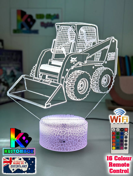 BOBCAT S160 SKID STEER LOADER 3D LED Night Light Table Lamp - KustomboxNight Lights & Ambient LightingKustomboxStandard Size - No Name