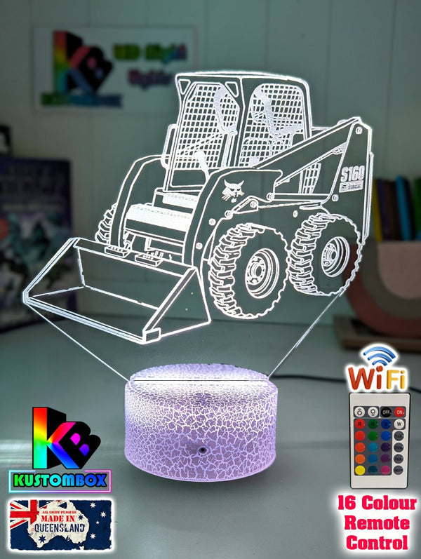 BOBCAT S160 SKID STEER LOADER 3D LED Night Light Table Lamp - KustomboxNight Lights & Ambient LightingKustomboxStandard Size - No Name