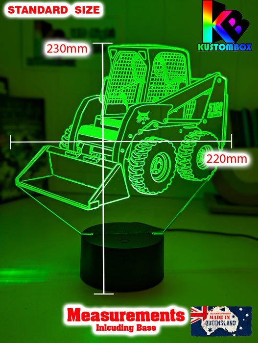 BOBCAT S160 SKID STEER LOADER 3D LED Night Light Table Lamp - KustomboxNight Lights & Ambient LightingKustomboxStandard Size - No Name