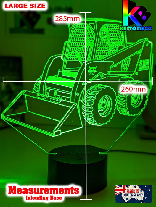 BOBCAT S160 SKID STEER LOADER 3D LED Night Light Table Lamp - KustomboxNight Lights & Ambient LightingKustomboxStandard Size - No Name